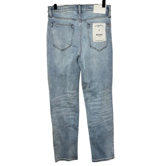 Carly Jeans Brooke Slim Straight Leg Jeans women’s sz 7 Light Wash stretch nwt - Picture 9 of 16